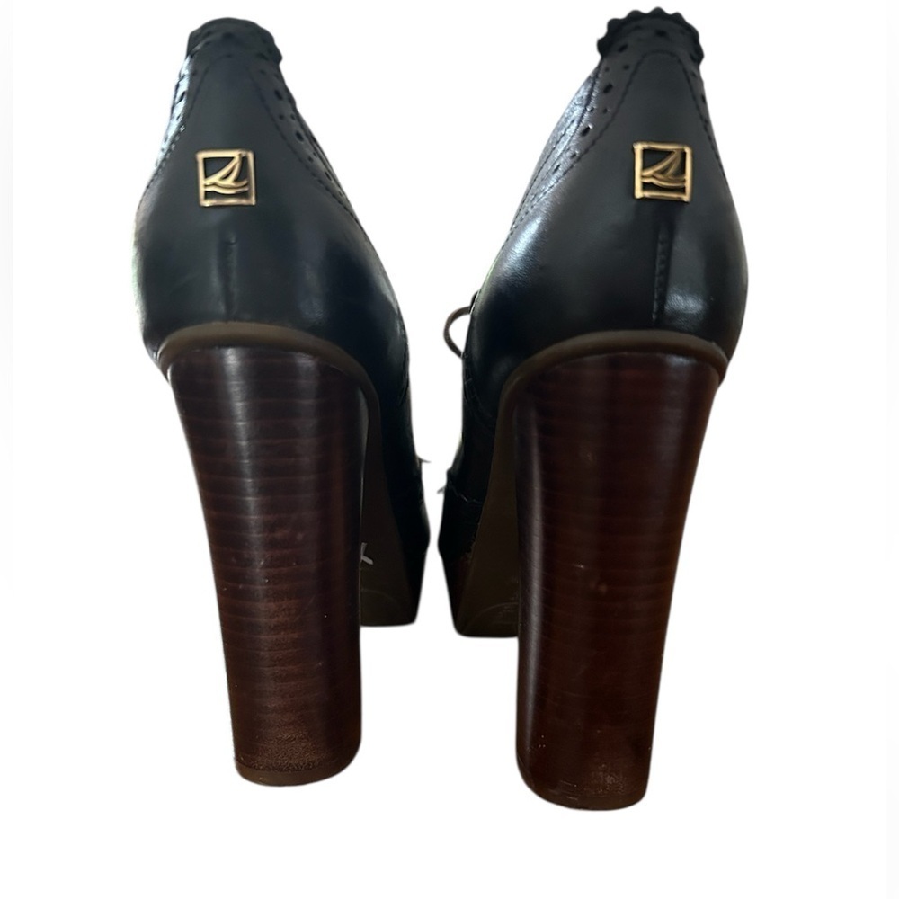 Sperry Women's Black Leather Shoes - Picture 4 of 5